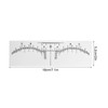 100PCS Eyebrow Ruler Stencils Disposable PVC Clear Scale Brow Microblading