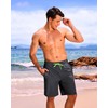 difficort Mens Swim Trunks Quick Dry Bathing Suit 9 inch
