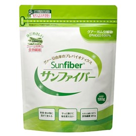 サンファイバー パック180g 計量スプーン付き グアー豆食物繊維 サッと溶けて味はそのまま 食物繊維 (グアーガム分解物/善玉菌) タイヨーラボ公式ストア限定セット