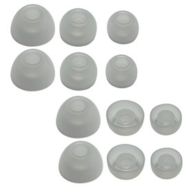 Luckvan Silicone Earbuds Tips for Beats Studio Buds+Ear Tips Replacement for Beats Fit Pro Earbuds 6 Pairs Transparent