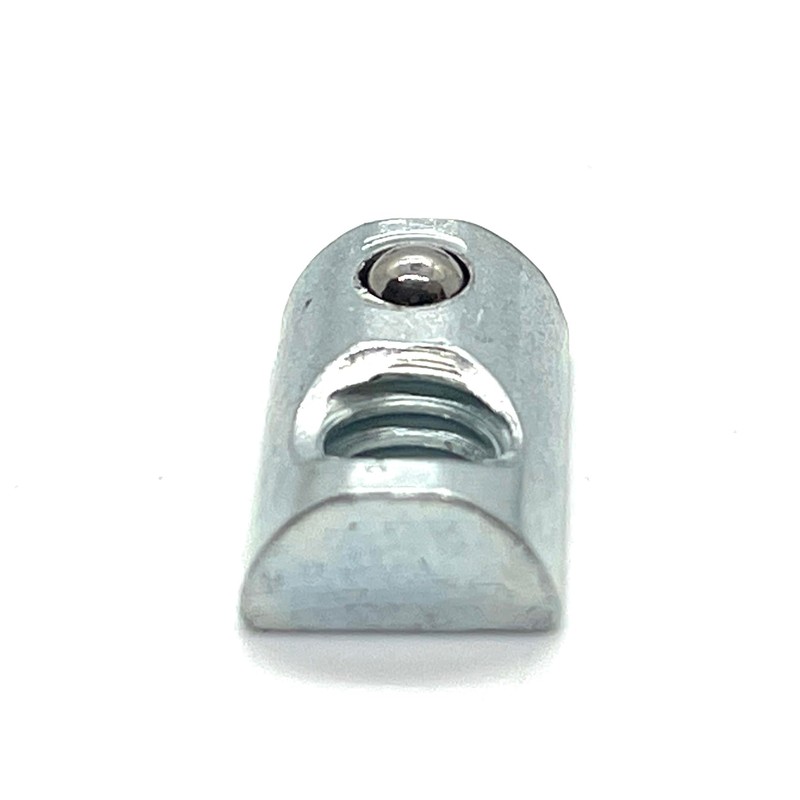 Roll-in T-Nut with Ball Spring | No Step | 1/4-20