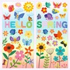 Spring Window Clings for Glass Windows, 86 Pcs Flowers Butterfly