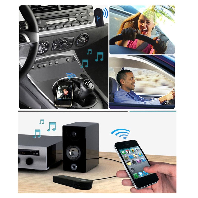 Bluetooth Transmitter Receiver Wireless Adapter, 3.5mm AUX Bluetooth Car Adapter
