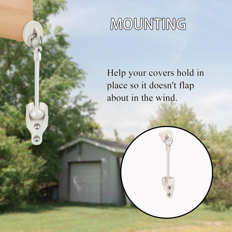 Sunshade Shade Hardware Bungee kit and End Cap Coolaroo Replacement