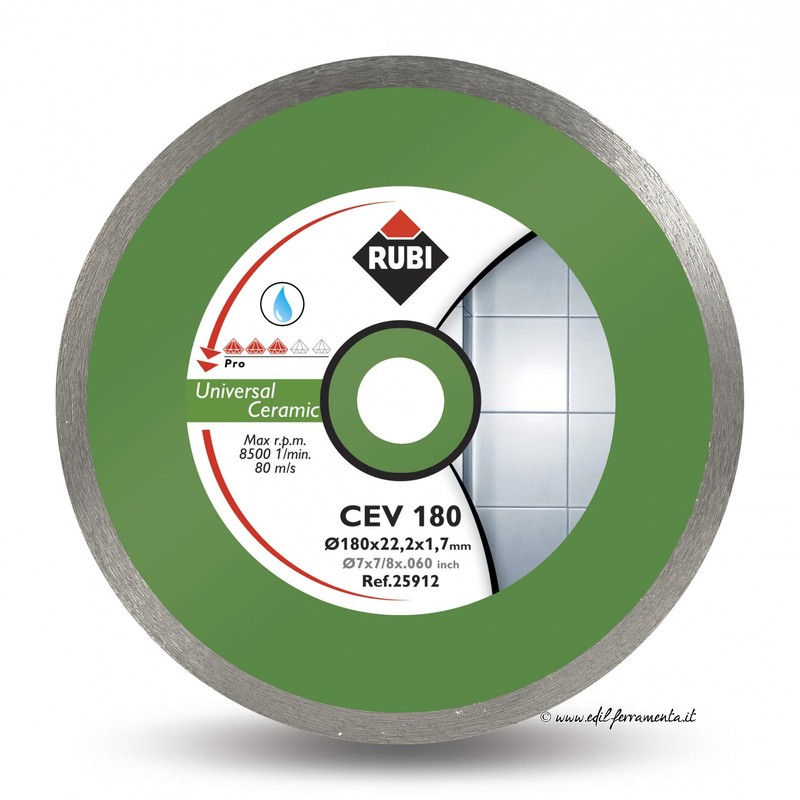 Rubi Diamond General for Ceramic Continuous, 25912