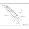 QCAA Solid Brass 90 Degree Inside Stop Small Piano Hinge
