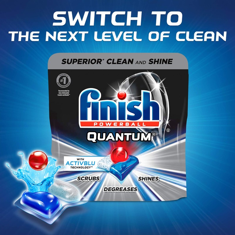 Finish All In 1 Gelpacs, Orange 32 Tabs, Dishwasher Detergent