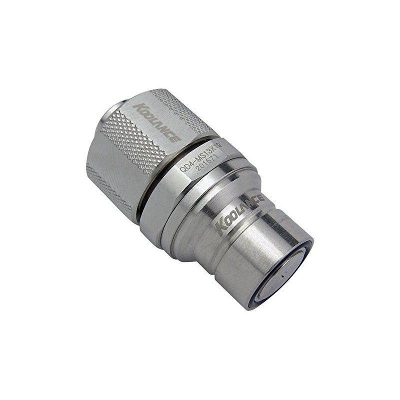 Koolance QD4-MS13X19 QD4 Male Quick Disconnect No-Spill Coupling, Compression for