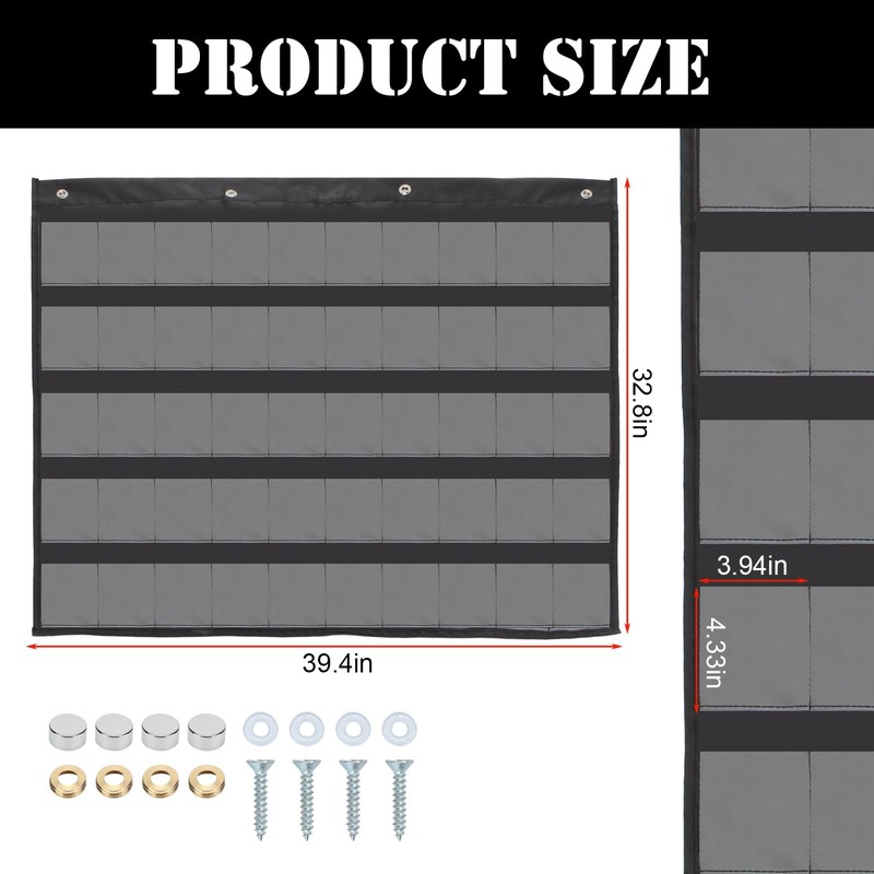 DIICCYO 50 Pocket 39.4" x 32.9" Grading Cards Storage Bag