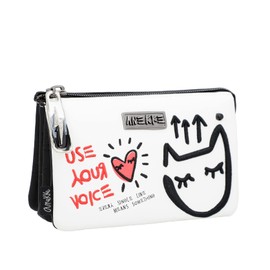 Anekke Medium Women's Purse Handbag Made of Faux Leather with Zip Triple Women's Purse Fun & Music Collection Women's Accessories and Accessories 15 x 9 x 2 cm, Various, various colours, Unit size