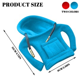 XLOOYEE Hoodie for Gear Knob Pack of 2 Gear Lever Hoodie Manual or Automatic Gear Lever Dustproof Universal Car Decorations Gear Knob Covers Decorative Car Accessories