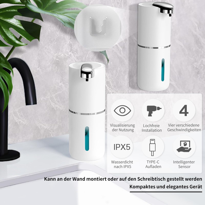 Automatic Soap Dispenser, Electric Soap Dispenser Automatic with Infrared Sensor,