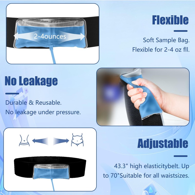 Concealed Urine Sample Kit - Adjustable Belt + Temp-Control Bag