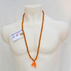 Shiva Lingam Shop Haldi Turmeric Jaap Mala – 108+1 Beads Natural Turmeric Rosary for Meditation, Mantra Chanting, Spiritual Healing, Pooja Use, Yoga Japa Mala for Inner Peace and Positive Energy