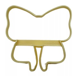 AJT BOW RIBBON SHAPE BIRTHDAY CHRISTMAS THEME COOKIE CUTTER MADE IN USA PR5117