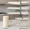 Kuisine 6-Piece Multifunction Kitchen Knife Set PP Handle Stainless Steel