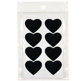 Wrapables Set of 40 Chalkboard Labels / Chalkboard Stickers for Organizing, Labeling, Gift Tags, Drink / Wine Markers, and Weddings - 1.73" x 1.45" Heart