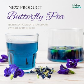 NATUREHANDPICK Butterfly Pea Flower Loose Tea, Premium Hand-Picked and Dried in Malaysia, Mini 0.52oz Loose Pack, Herbal Blue Tea, Rich in Antioxidants, 100% Natural, Sugar Free, Gluten Free, Soy Free