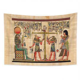 Haoyiyi 150 x 100 cm Ancient Egyptian Tapestry Sphinx Anime Mystic Ethnic Pattern Mythology Wall Hanging Vintage Abstract Art Tapestry Symmetrical Pattern for Bedroom Decor