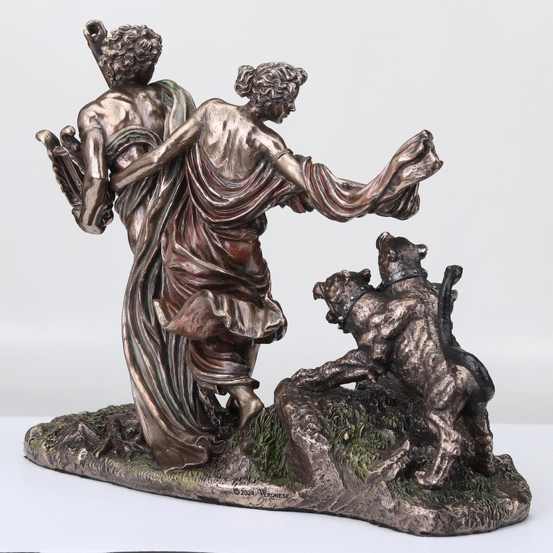Veronese Design 7 1/4 Inch Orpheus and Eurydice Fleeing The