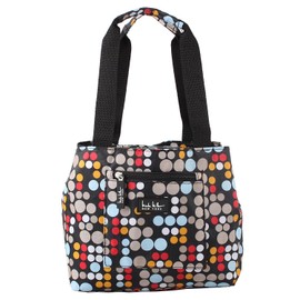 Nicole Miller Insulated Lunch Bag Tote –Open Cooler Ice Bag Lunch Box for Food with Drink Bottle Holder for Women, Men, Picnic, Boating, Beach, Fishing & Work(Bangles Red)