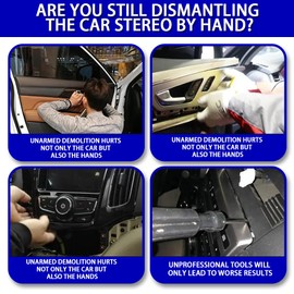 YiFcLciY Auto Trim Removal Tool Kit (No Scratch Plastic Pry Tool Kit)Car Trim Removal Set,Door Panel Removal Tool,Removal Fastener,Clips,Dashboards,Interior Trim Tool,Headlight Tail Light Removal Tool