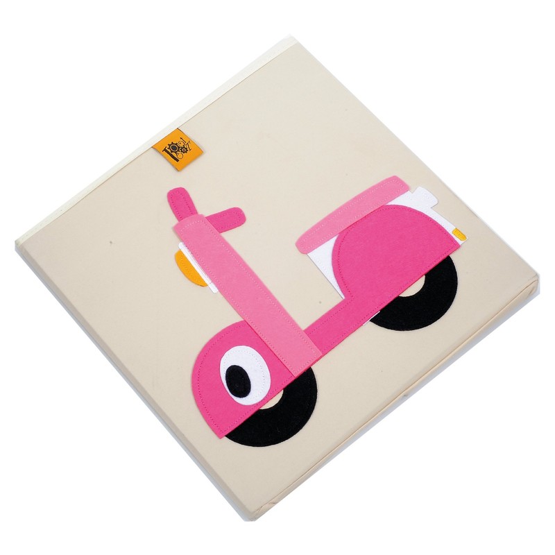 Toot Toot Square Children Storage Box Toy Organiser Foldable (Scooter)