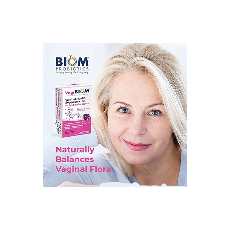 VagiBiom- “Supositorio de Lactobacillus: Microbioma Balance de Flora y Régimen