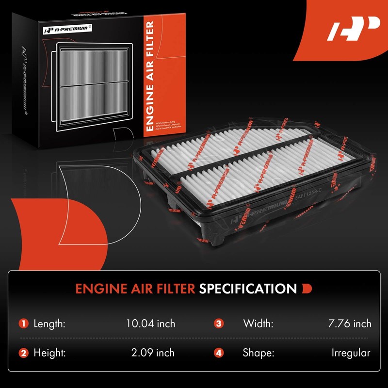 A-Premium 2-PC Engine & Cabin Air Filter with Activated Carbon