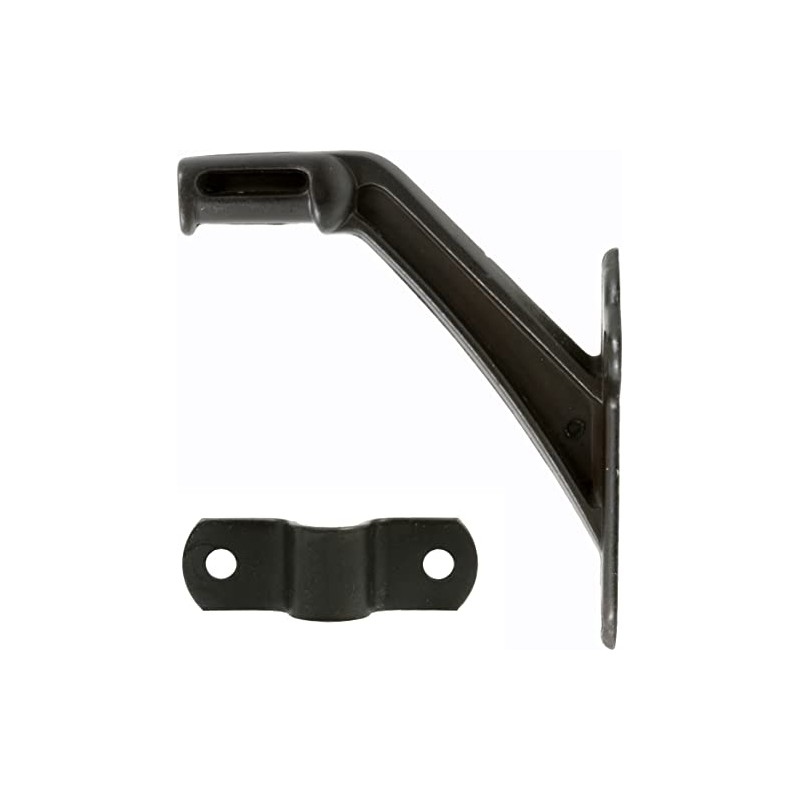 Delaney Hardware 406159- Heavy Duty Hand Rail Bracket, Satin Nickel