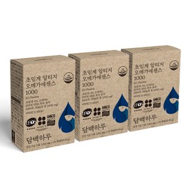 A simple day Simple Day Supercritical Altige Omega 3 1000 90 Capsules 3 Months 3 Boxes Vitamin D600IU Essence / 담백하루 초임계 알티지 오메가3 1000 90캡슐 3개월 3박스 비타민D600IU 에센스