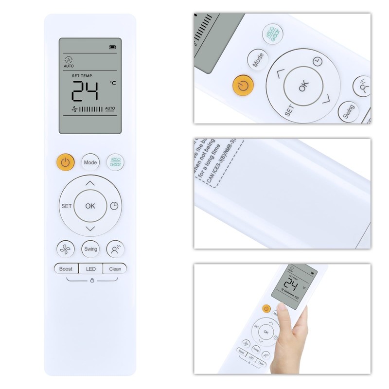 ZWP RG10A / RH10B Replacement Remote Control fit for Midea