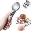 Ice Cream Spoon, Ice Cream De, Spherical Shape, Stainless Steel