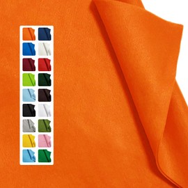 Orange Felt Fabric - 1.6mm Thickness 36" X 36" Square Flexible Craft Felt by The Yard Soft Durable Felt Sheets for DIY Sewing Cushion Art Craft Project Supplies