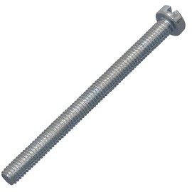 AERZETIX - C60167 - Set of 20 metal screws with cylinder head M4 x 50 mm with S-slot - connecting bolts - DIN 84 - hardness 4.8 - made of galvanised steel - silver