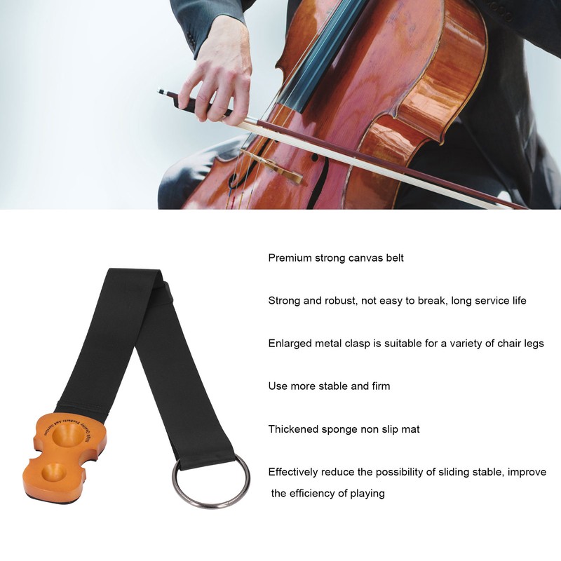 Cello Antiskid Device Maple Canvas Strap Thickened Sponge Metal Ring