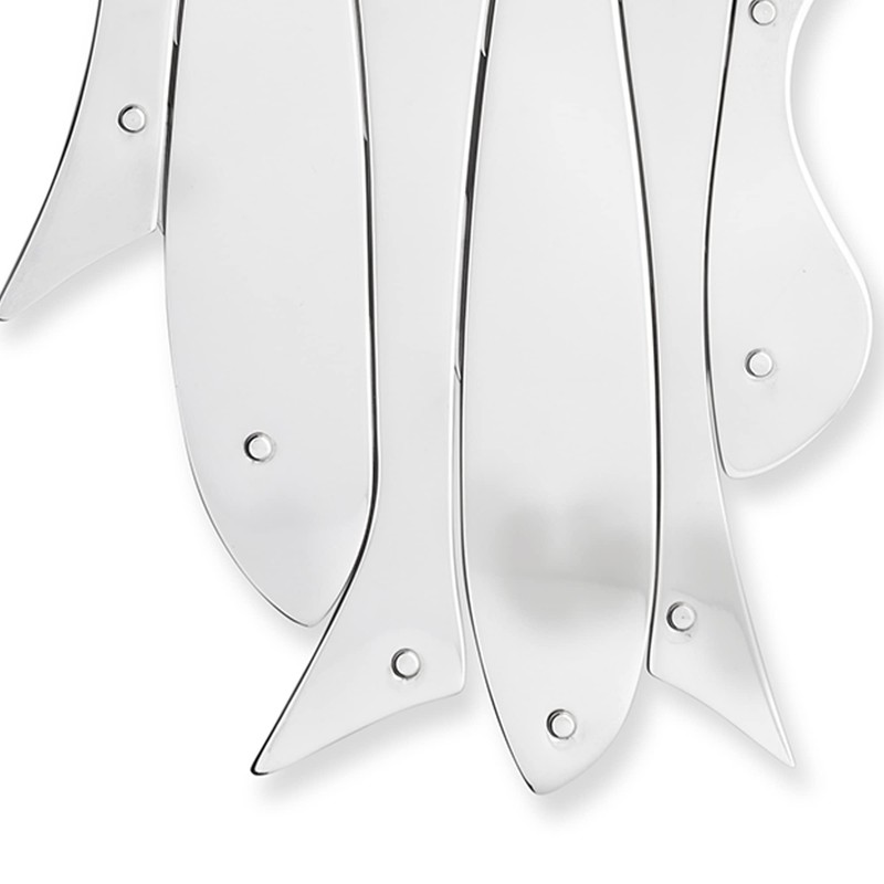 Alessi Pescher DUL03 Ausziehbarer Topfuntersatz, Edelstahl, silber, 2 x 30