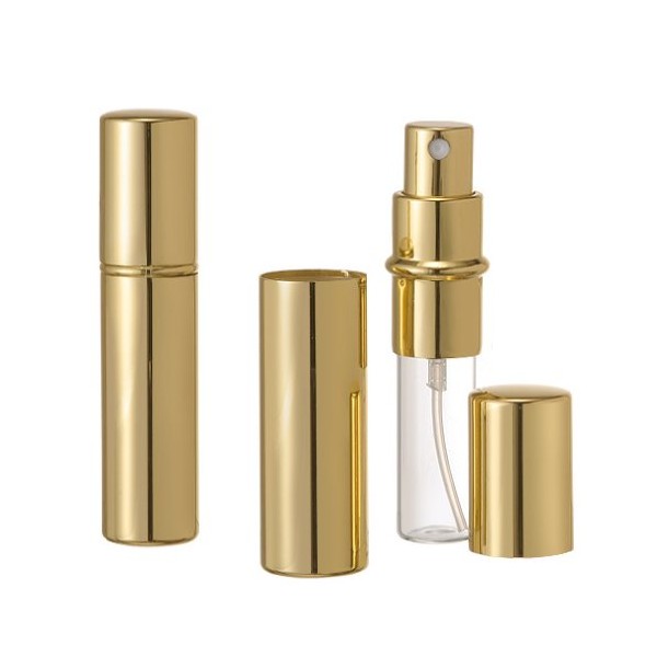 Shiny Metallic Sleek Spray Atomizer for Essential Oil Aromatherapy Perfume