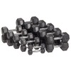 Signature Fitness Premium Rubber Encased Hex Dumbbell, 60-Pound Single