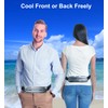 Portable Waist Fan with 2 Cooling Plates, Wearable Belt Clip