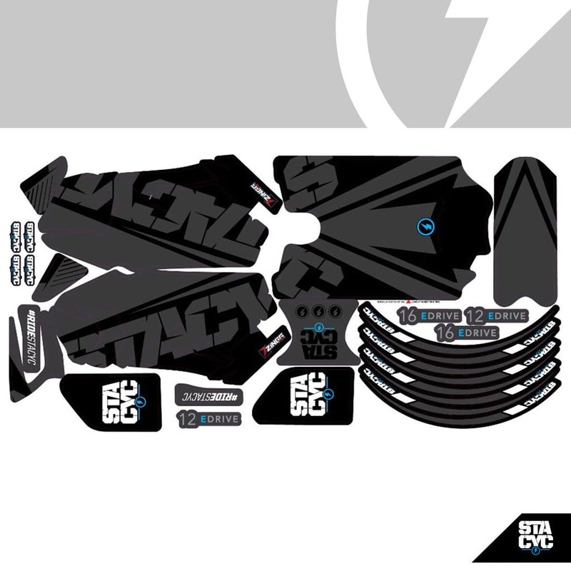 STACYC Full wrap Graphics kit for 12eDrive and16eDrive (Non-brushless) -