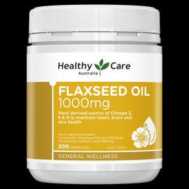 Healthy Care Flaxseed Oil 1000mg 200 Capsules