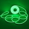 HEGEHE Dimmable LED Neon Light Strip Kit, 2m Green Neon