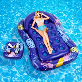 MoKo Inflatable Pool Floats for Adult, Pool Lounger Float Raft Swimming Pool Floaties Toys for Party Lake Summer Beach Outdoor