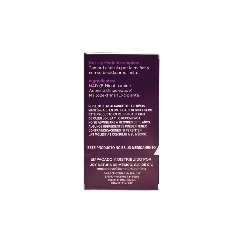 Nad B-nicotinamide Adenine Dinucleotide Joy Natura 30 Caps