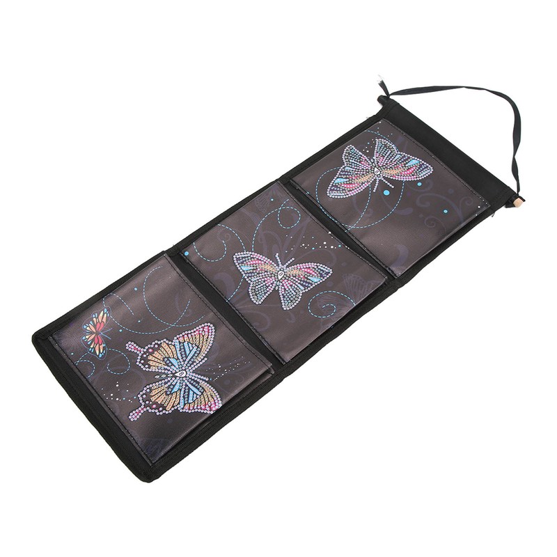Wall Hanging Storage Bag DIY Diamond Printed Butterflies Storage Bag