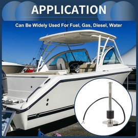 INFINAUTO 175mm Fuel Sending Unit and Gauge Kit 6.9" for Boat Car Vehicle Fuel Tank Sending Unit Fuel Level Sending Unit Gas Water Tank Sender