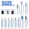 Mesee Nail Drill Bits Set, 10Pcs Tungsten Carbide Nail File