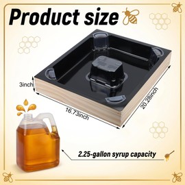2 Set 10 Frame Bee Top Feeders for Beehives Unassembled Leakproof Refillable Beekeeping Top Feeder with Corner and Central Chimney Feeding System for Outside Beekeeping Supplies