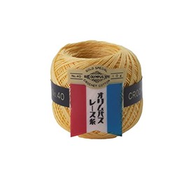 オリムパス製絲(Olympus Thread) 金票 レース糸 #40 Col.521 イエロー系 10g 約89m